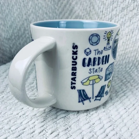 Starbucks Coffee Mug 14oz White New Jersey Been There Series Garden State Shore - Picture 5 of 8